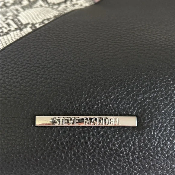 Steve Madden Black & Snake Skin Purse - NWOT - Picture 7 of 11